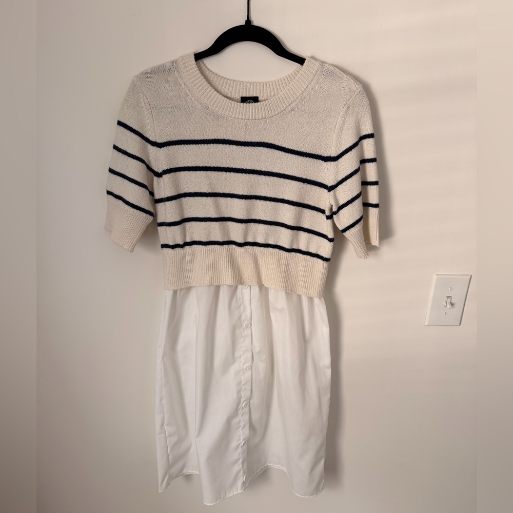 Bobeau SS MIXED MEDIA DRESS